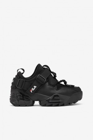 Fila Unit Le Sneakers Negras Negras Blancas | NDAE04397