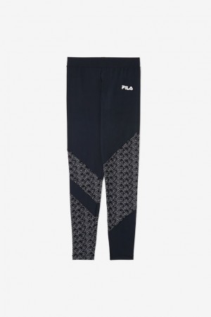 Fila Vilina Legging Negras Blancas | EKDR14976