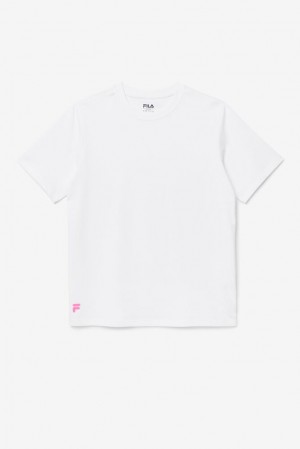 Fila Vinny Tee Blancas Rosas | MUTO37528