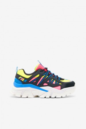 Fila Vitalize Chunky Sneakers Limón Rosas Azules | SKIO50792