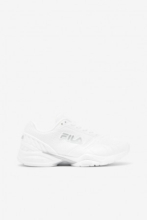 Fila Volley Zone Tennis Shoes Wht/Msil/Wht | EKAP15296