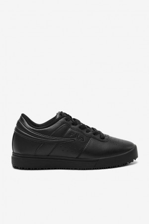 Fila Vulc 13 Low Slip Resistant Casual Shoes Blk/Blk/Blk | MZEU70461