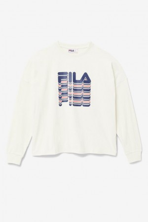 Fila Wendell Long Sleeve Tee Rojas | FCWT71695