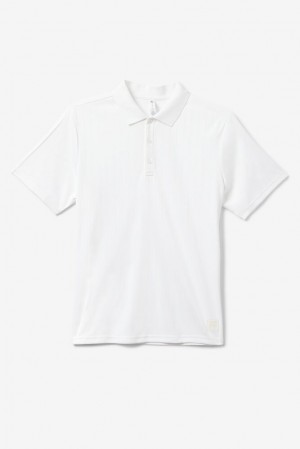 Fila White Line Pin Stripe Polo Blancas | ENWV72109