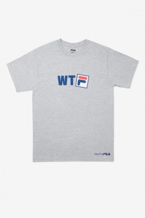 Fila Wtf T-shirt Gris | HYPE83547