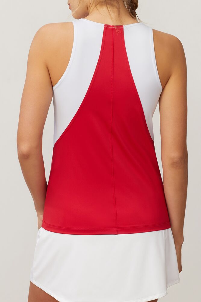 Fila 30 Love Full Coverage Tank Cycl/Crim/Wht | LGMZ72364