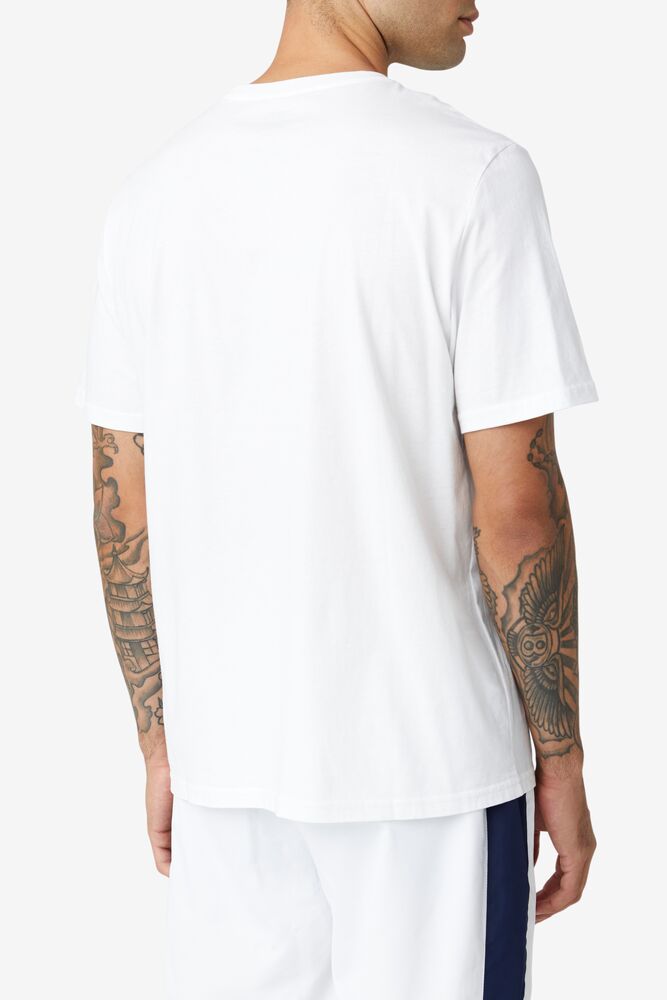 Fila Adao Graphic Tee Blancas | ITBH43501