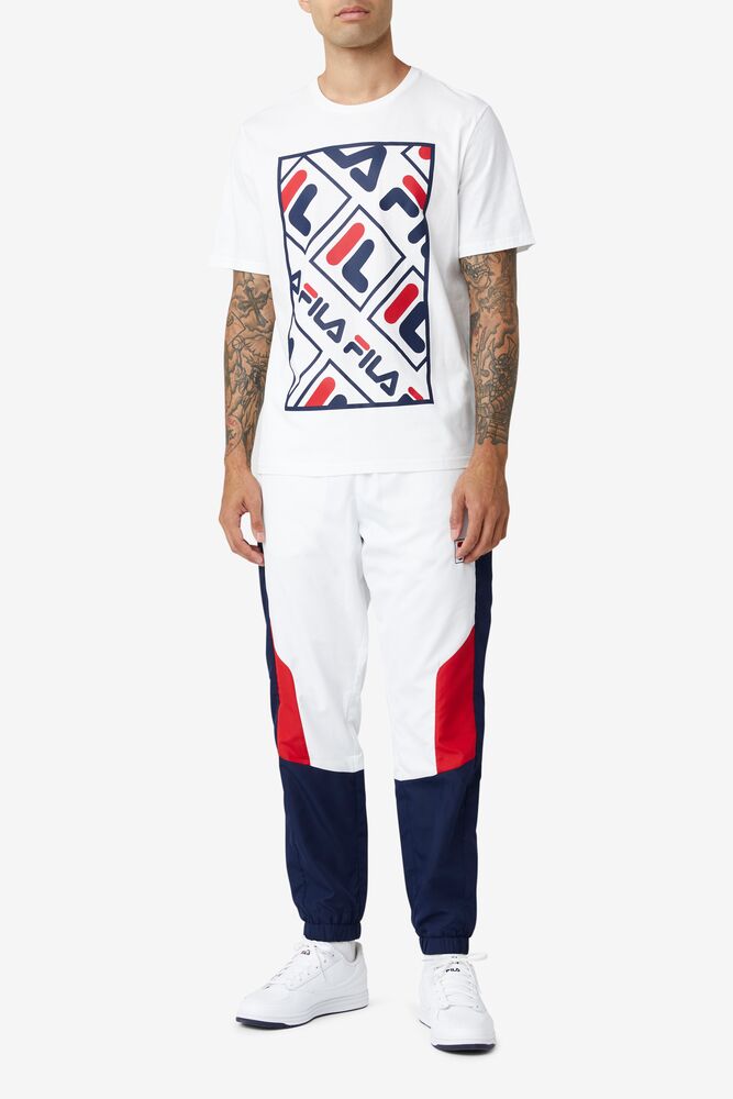 Fila Adao Graphic Tee Blancas | ITBH43501