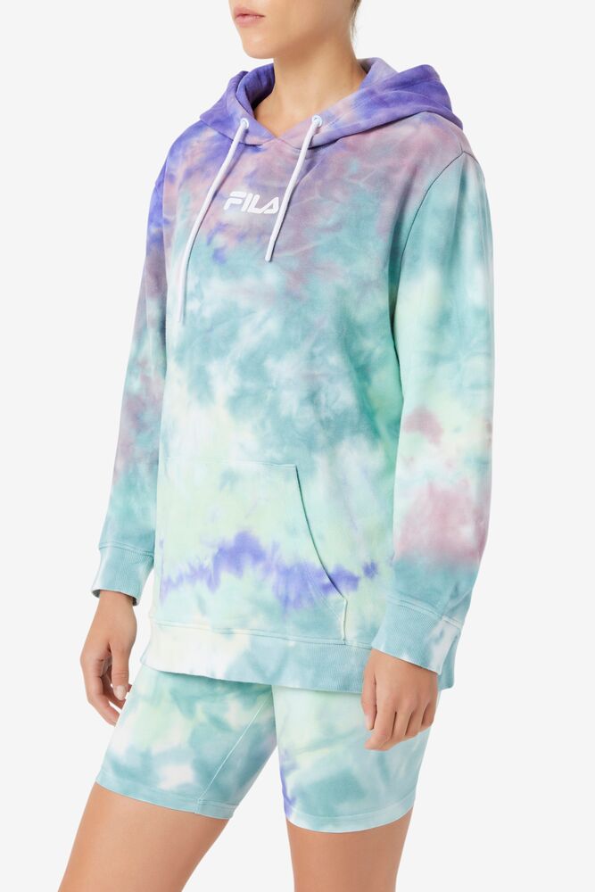 Fila Aerolynn Tie Dye Hoodie Azules | ABVU73291