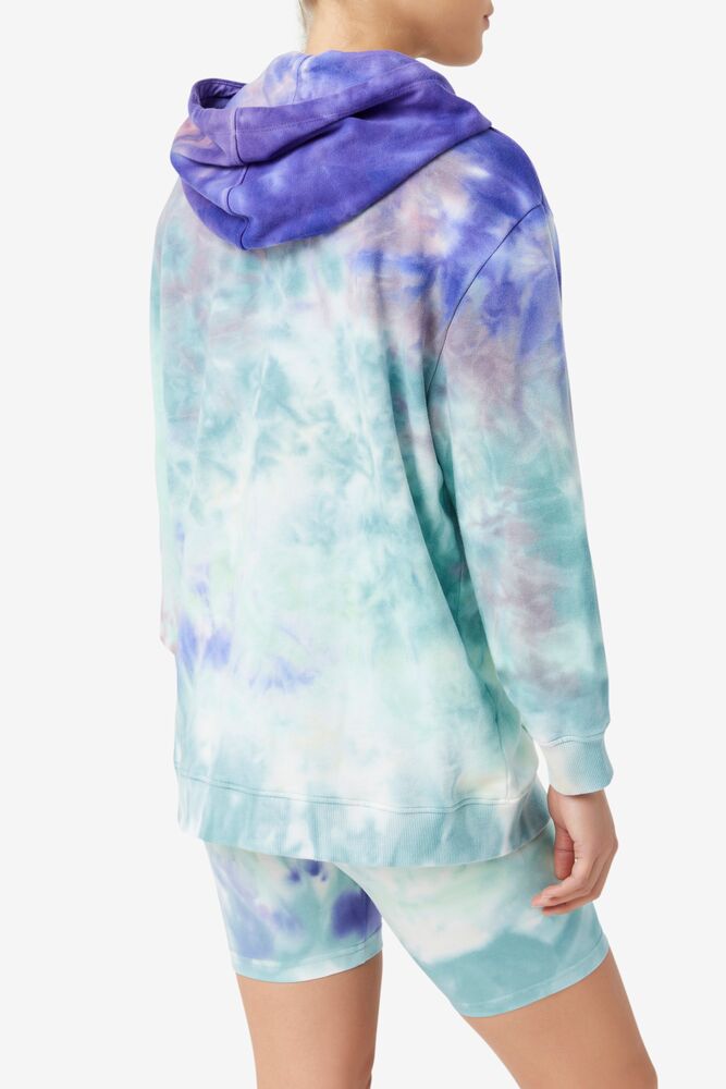 Fila Aerolynn Tie Dye Hoodie Azules | ABVU73291