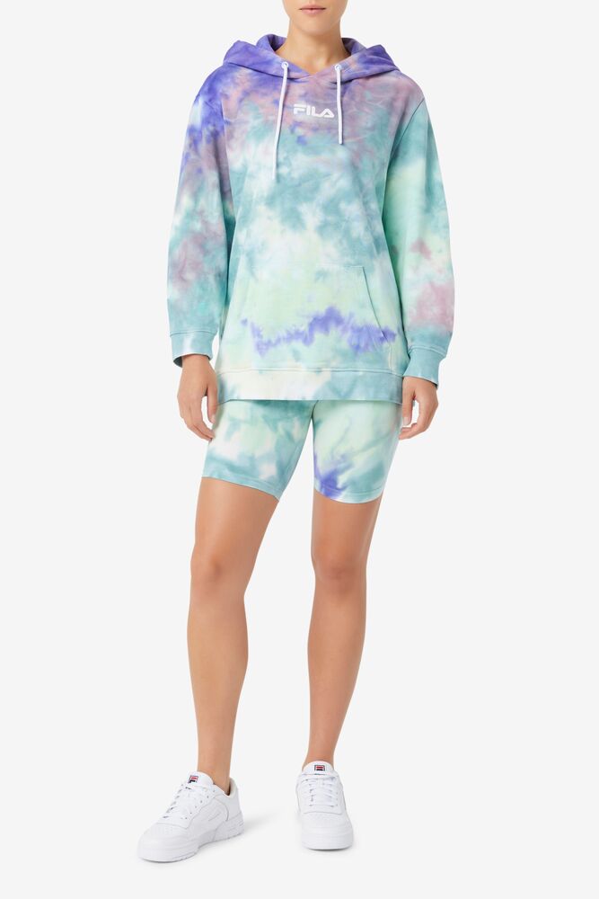 Fila Aerolynn Tie Dye Hoodie Azules | ABVU73291