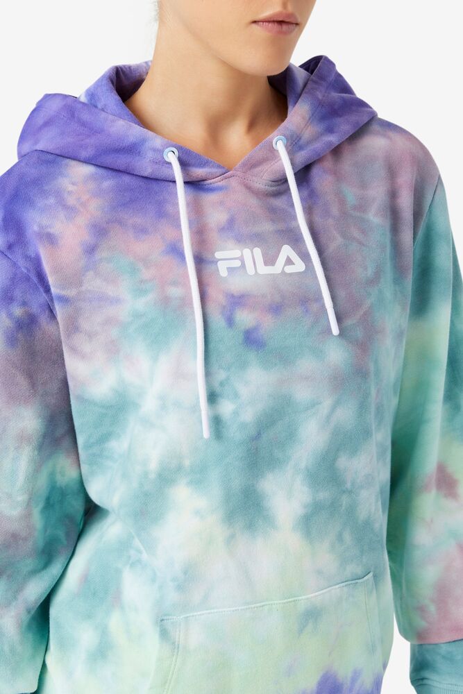 Fila Aerolynn Tie Dye Hoodie Azules | ABVU73291