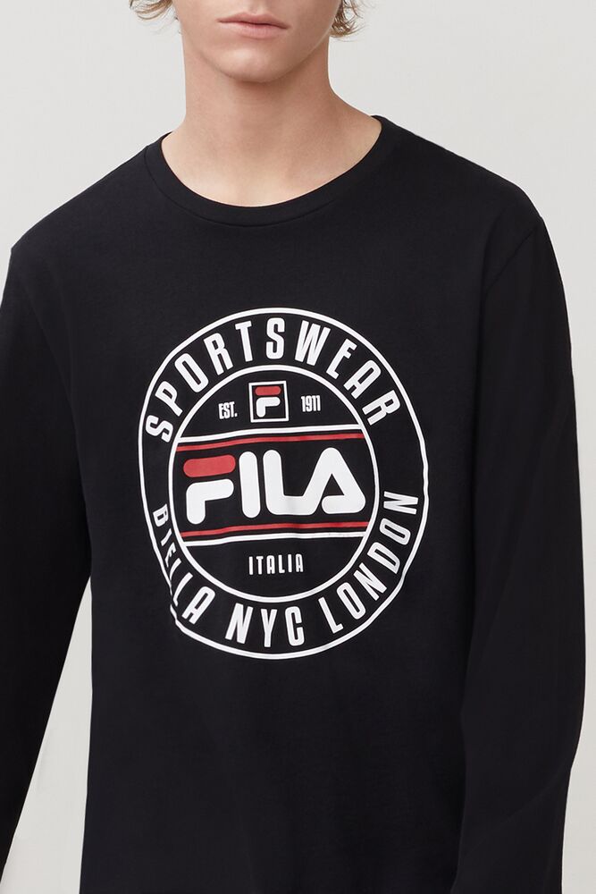 Fila Afonso Graphic Tee Negras | BJUN62038