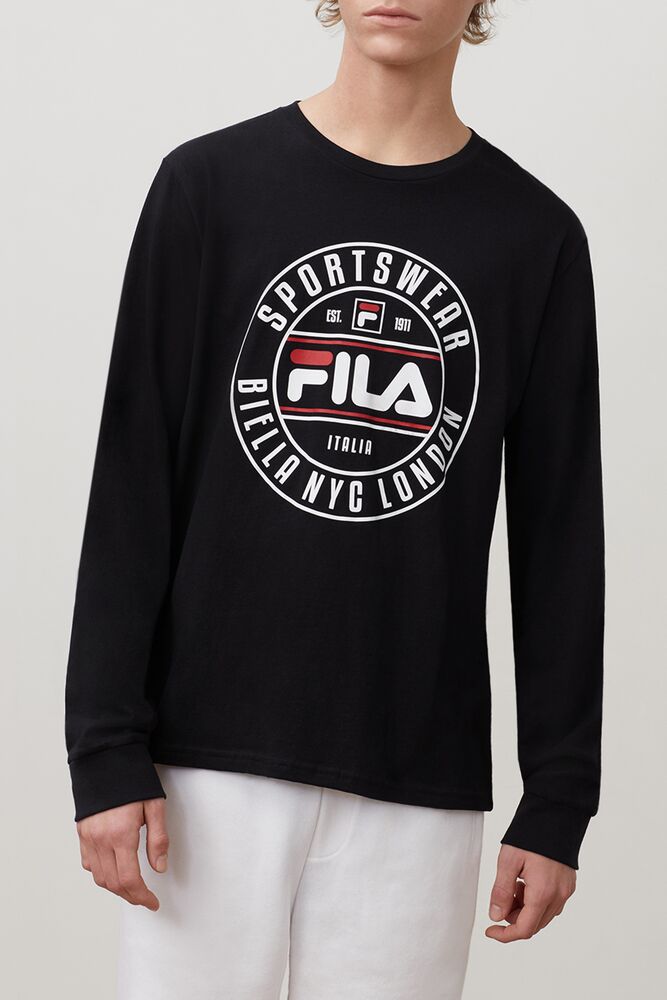 Fila Afonso Graphic Tee Negras | BJUN62038