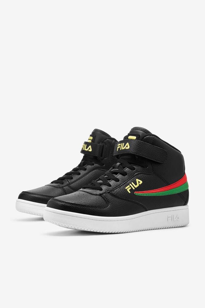 Fila A-high Tennis Shoes Negras Limón Rojas | ZDJV40982