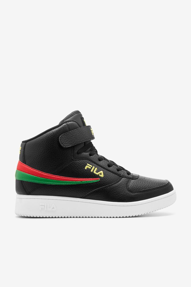 Fila A-high Tennis Shoes Negras Limón Rojas | ZDJV40982