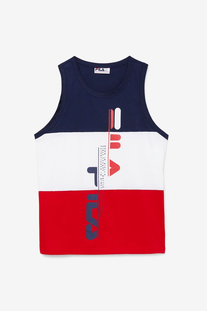 Fila Alf Tank Blancas Rojas | PEIT12658