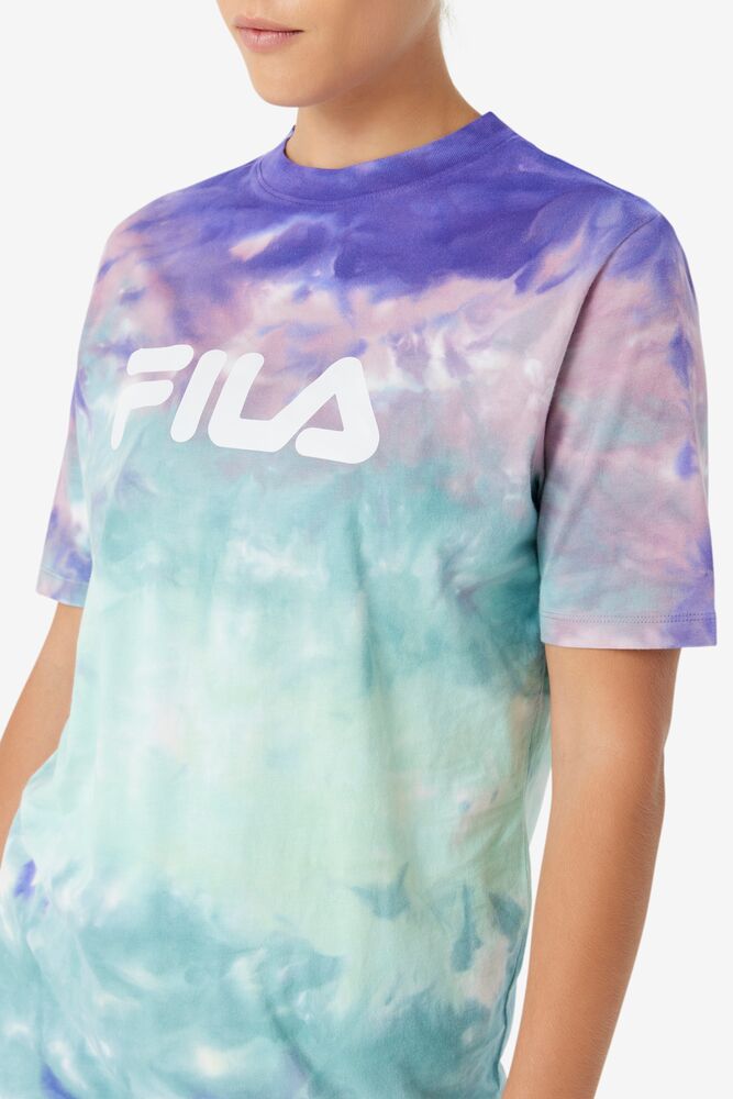 Fila Alivia Tie Dye Tee Azules | ZNLF40569