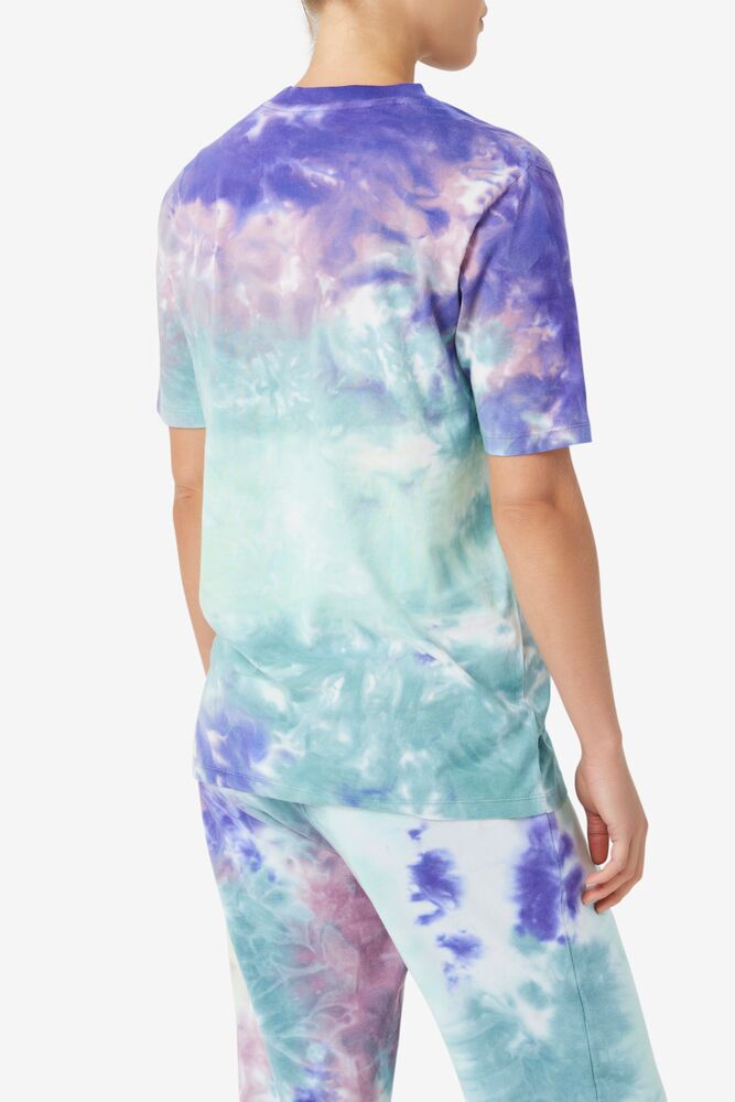 Fila Alivia Tie Dye Tee Azules | ZNLF40569