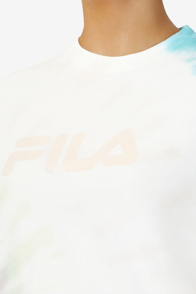 Fila Alivia Tie Dye Tee Creme | NZUX09843