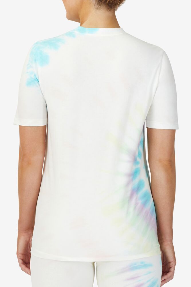 Fila Alivia Tie Dye Tee Creme | SFOR82409