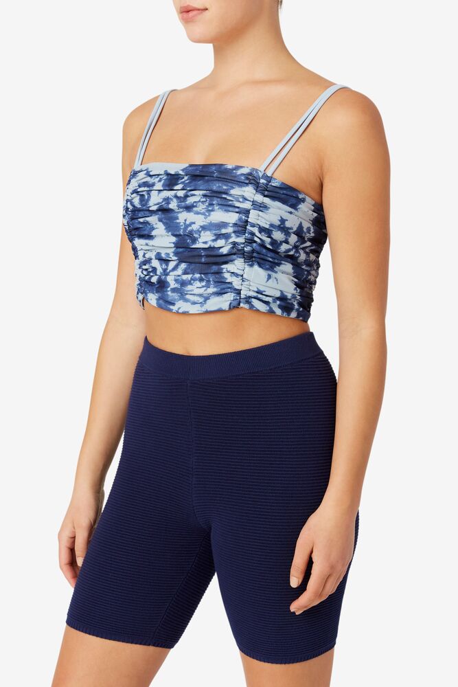 Fila Allannis Crop Tank Azules | IMJF50496