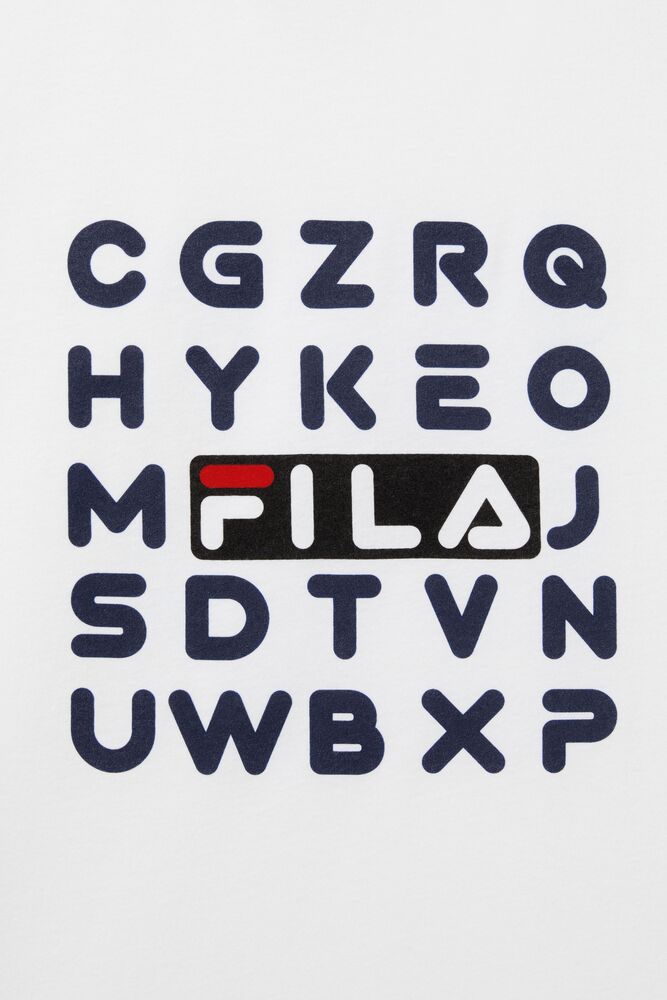 Fila Alphabet Tee Blancas | SCUO51296