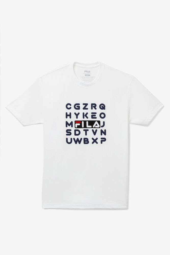 Fila Alphabet Tee Blancas | SCUO51296