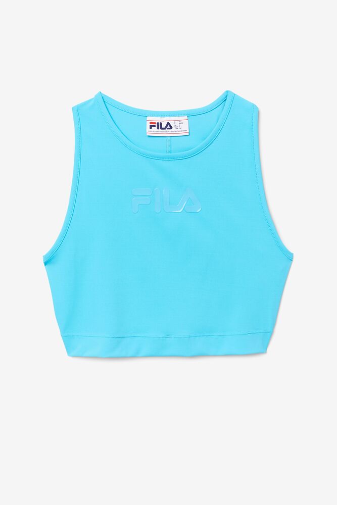 Fila Alva Crop Top Azules | ARWG17932