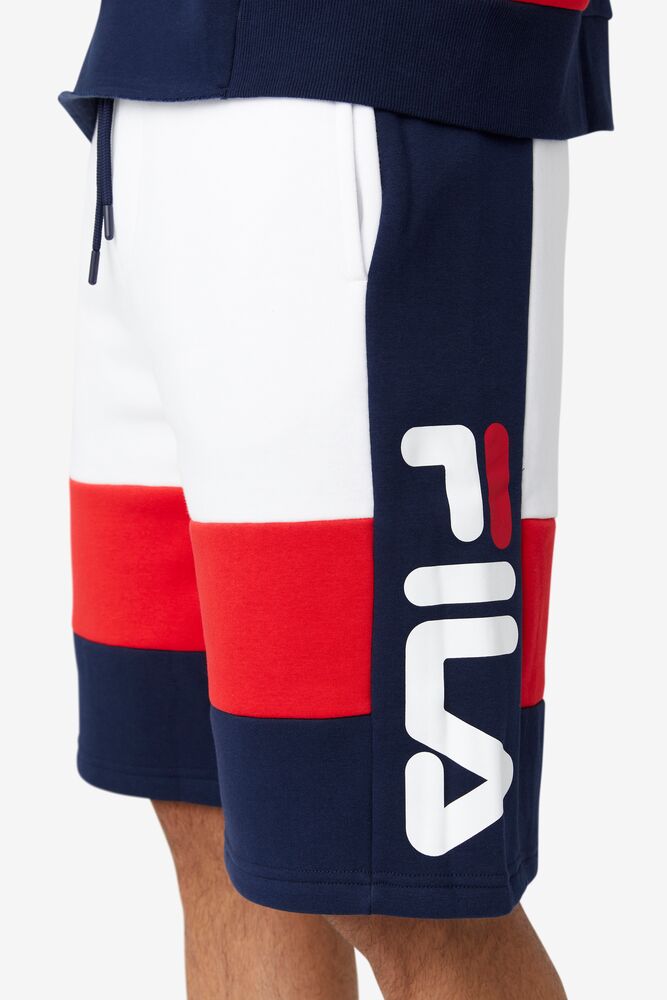 Fila Ansel Short Blancas Rojas | NRZQ29340