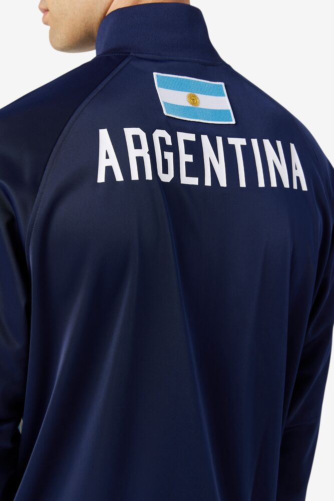 Fila Argentina Track Jacket Azul Marino Blancas | ITDG30748