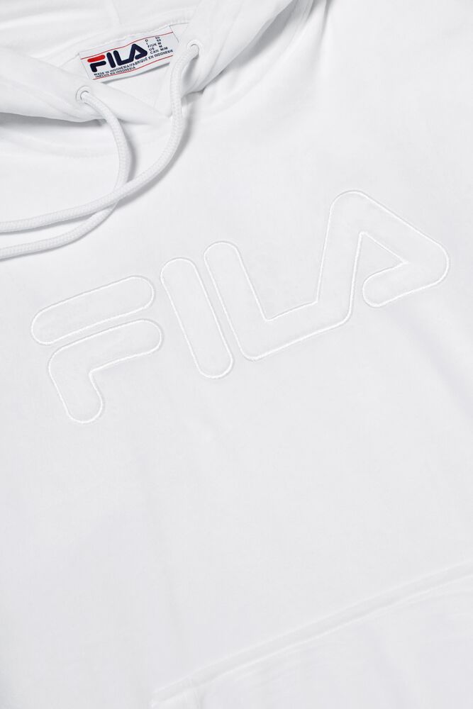 Fila Asher Velour Hoodie Blancas | EDQC47958