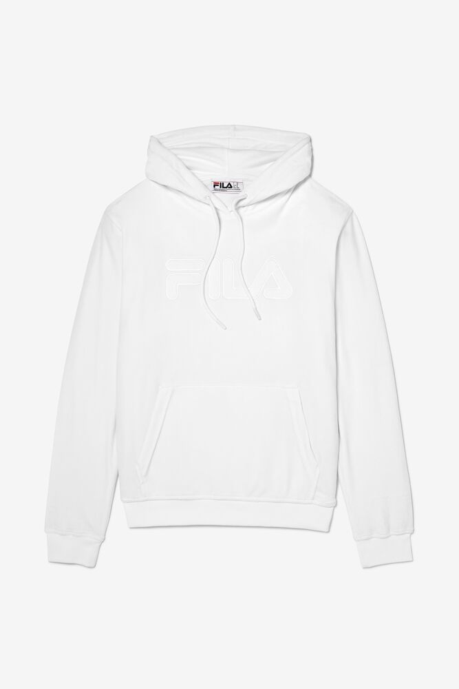 Fila Asher Velour Hoodie Blancas | EDQC47958