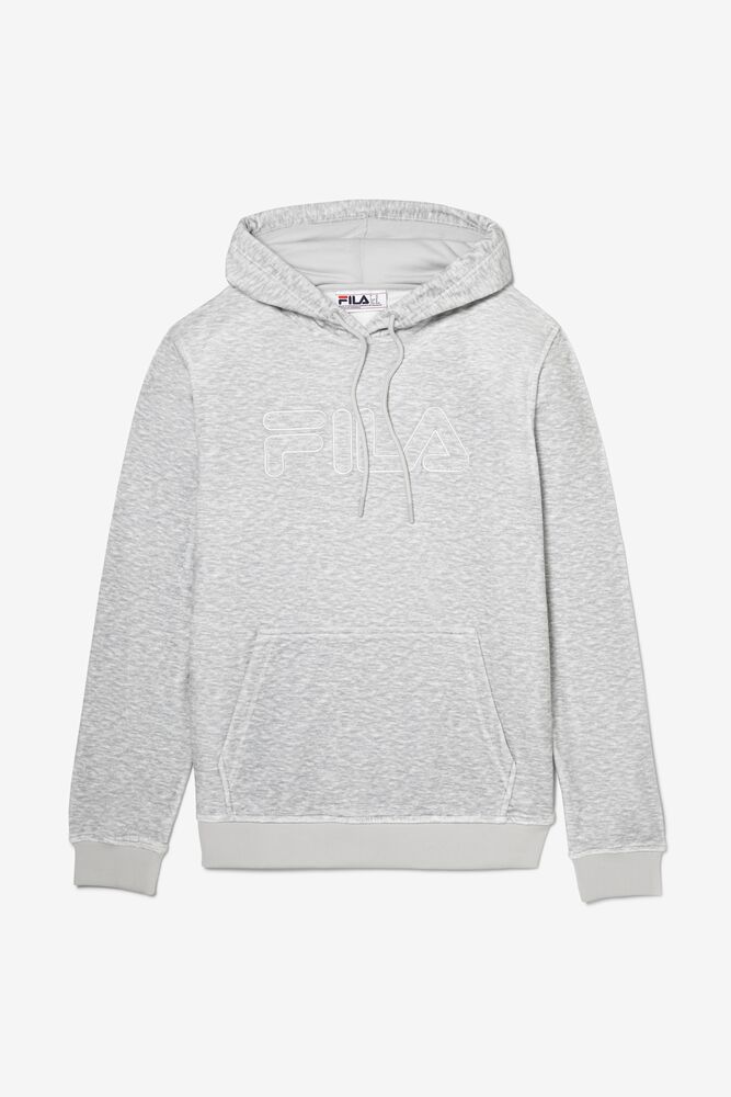 Fila Asher Velour Hoodie Gris Claro | BVEY98230