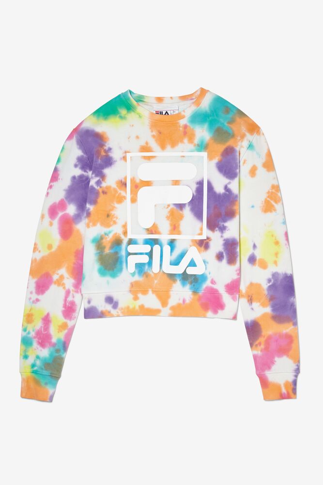 Fila Ashley Tie Dye Sweatshirt Multicolor | WNYA94102