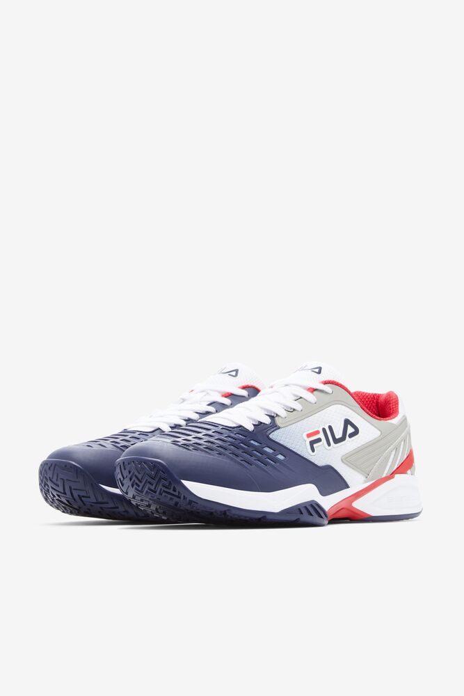 Fila Axilus 2 Energized Tennis Shoes Blancas Azul Marino Rojas | ALDK82940