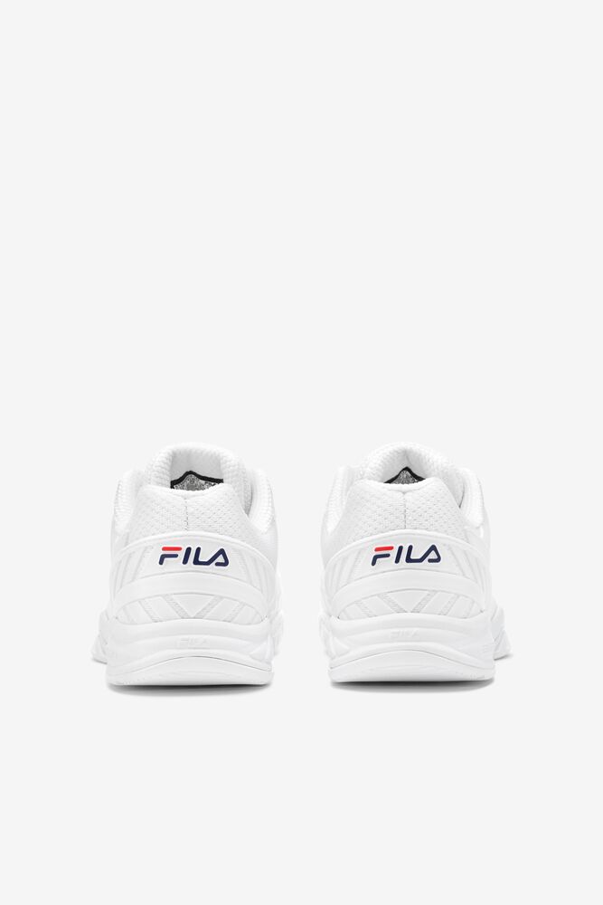 Fila Axilus 2 Energized Tennis Shoes Blancas Blancas Azul Marino | WRSZ48523