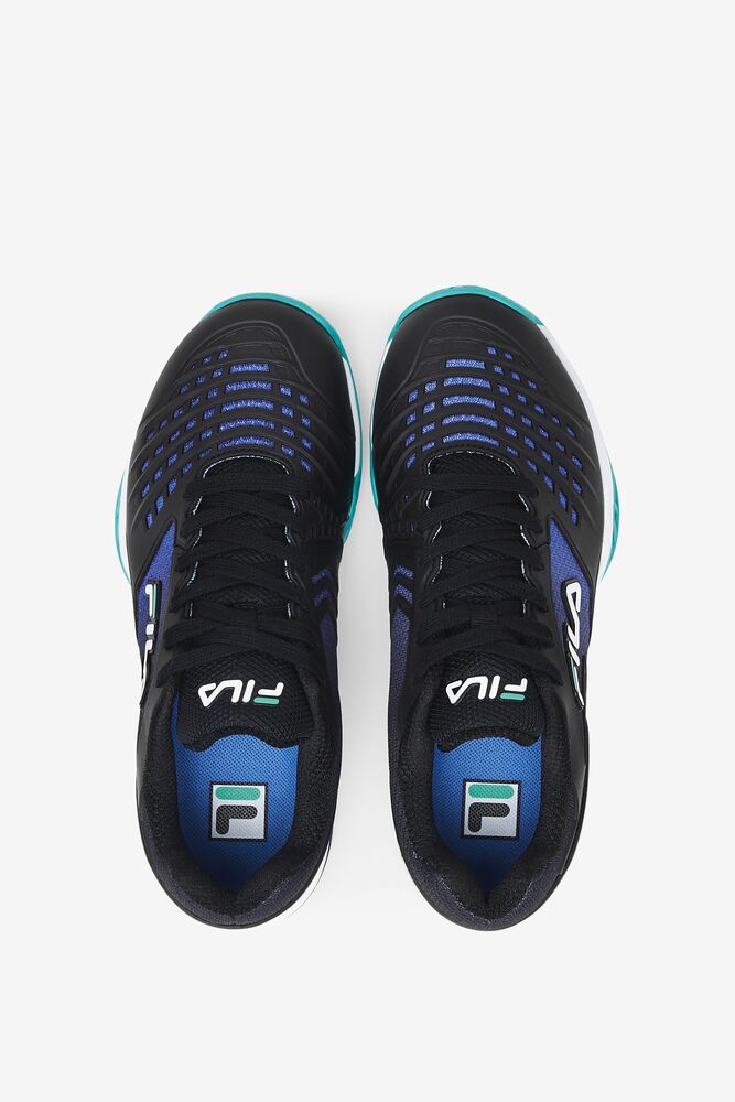 Fila Axilus 2 Energized Tennis Shoes Negras Azules Turquesa | JLGA76501