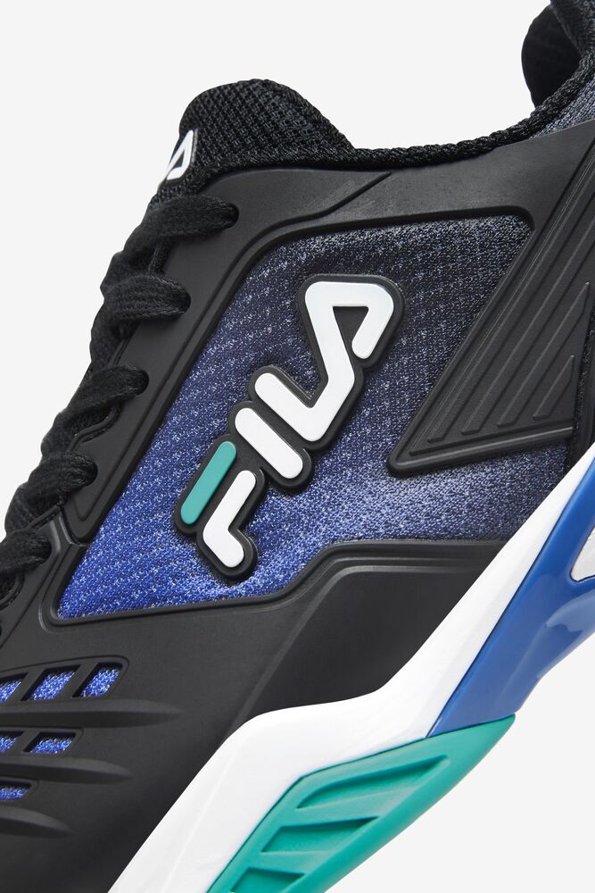 Fila Axilus 2 Energized Tennis Shoes Negras Azules Turquesa | JLGA76501