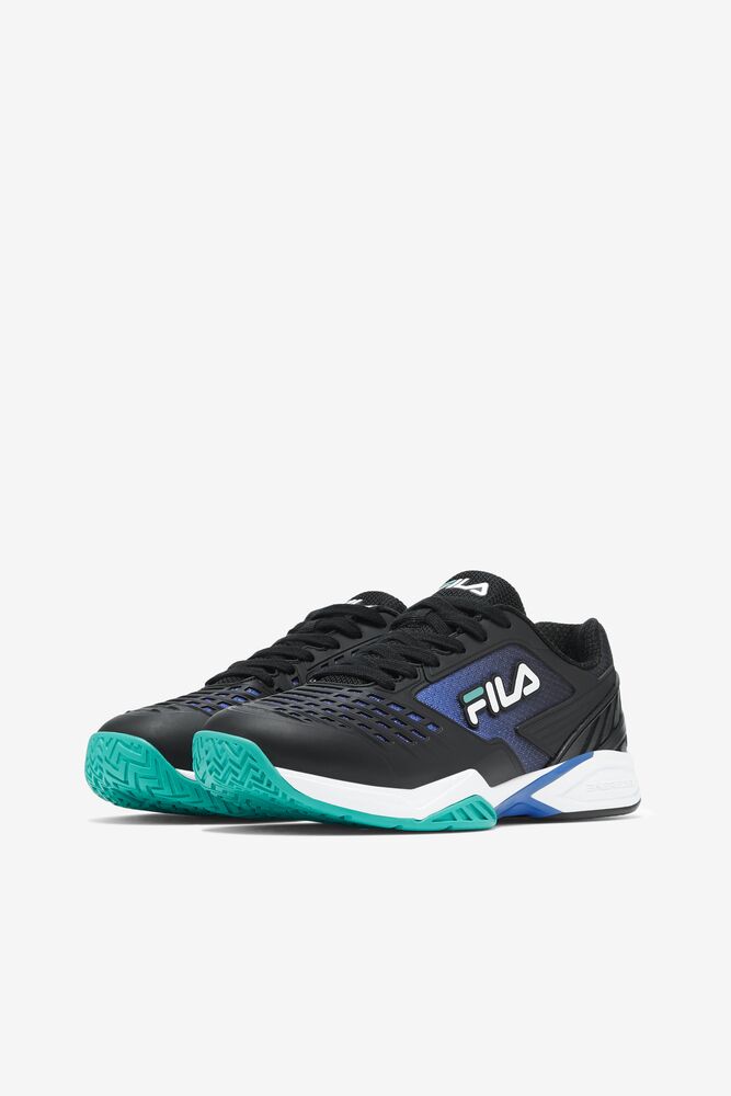 Fila Axilus 2 Energized Tennis Shoes Negras Azules Turquesa | FTYB76841