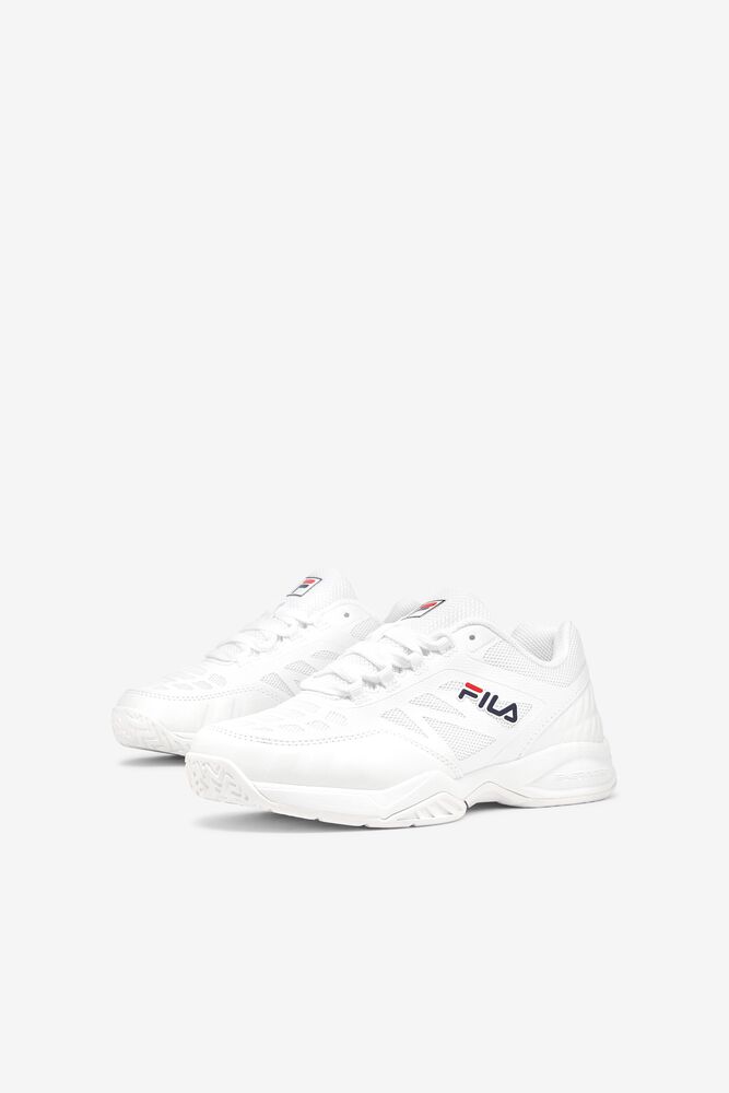 Fila Axilus Jr Tennis Shoes Wht/Wht/Wht | CMIT86972