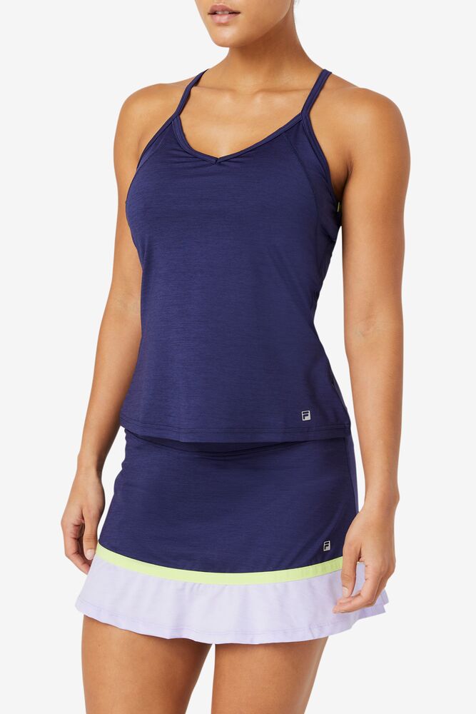 Fila Back Court Cami Tank 557 Marlin Heather ? Wild Lime | FYKT47218