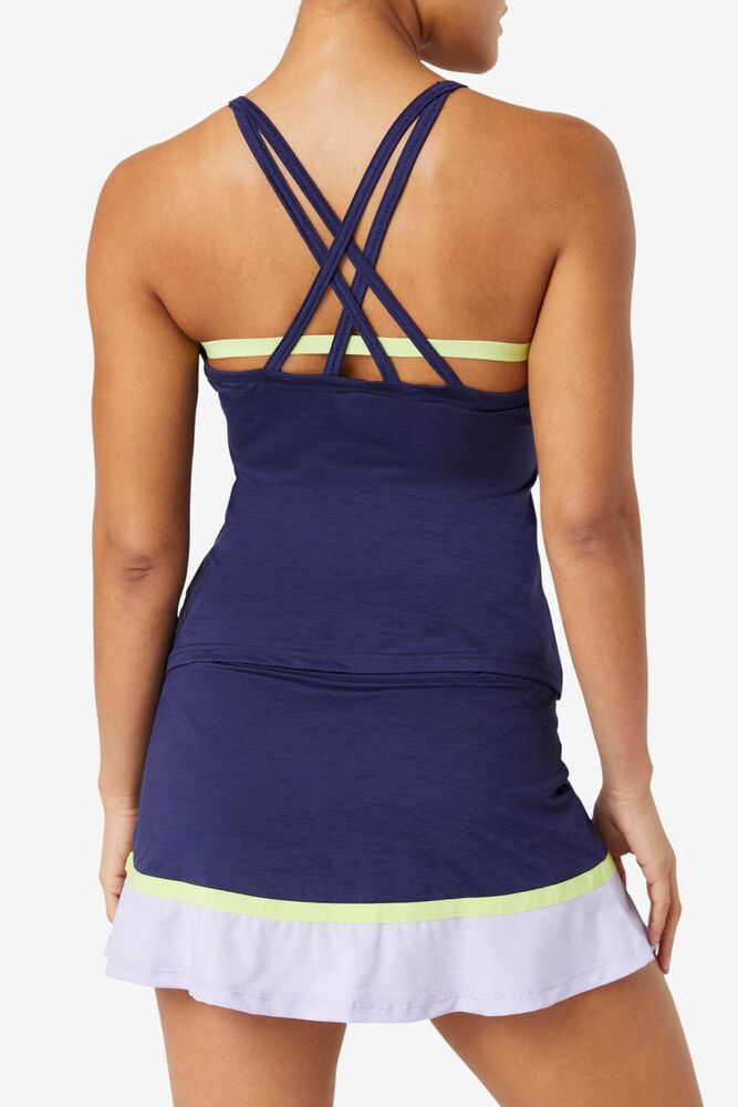 Fila Back Court Cami Tank 557 Marlin Heather ? Wild Lime | FYKT47218