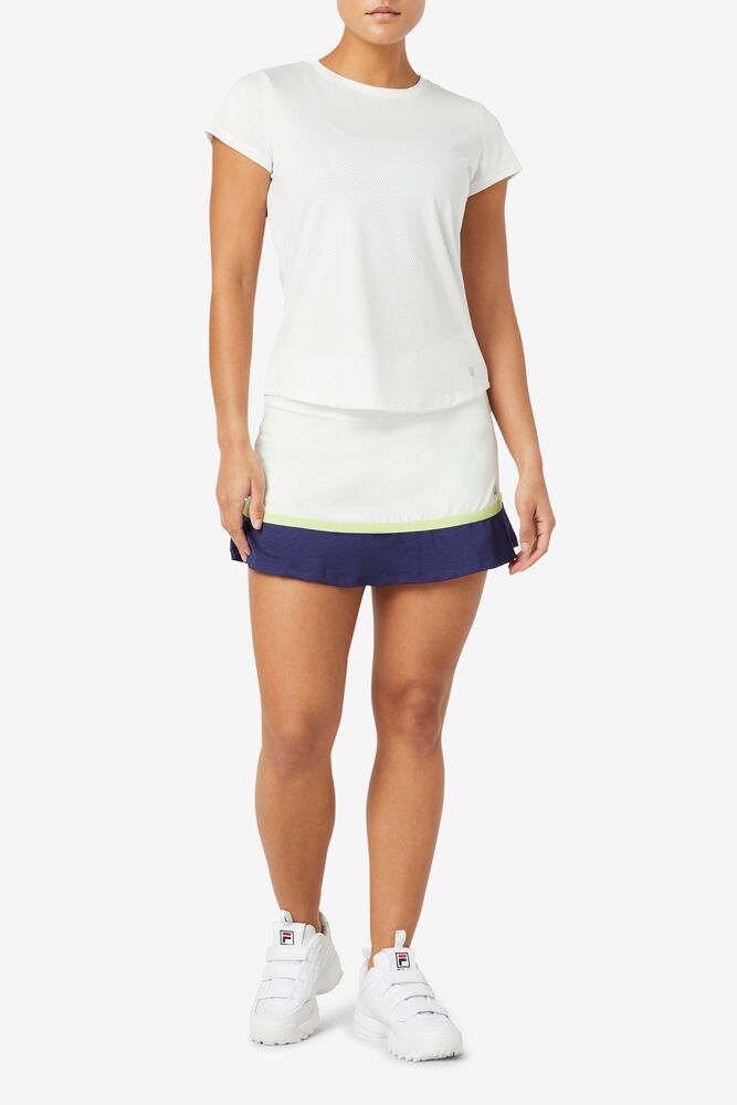 Fila Back Court Flare Skort Blancas | XWPG02147