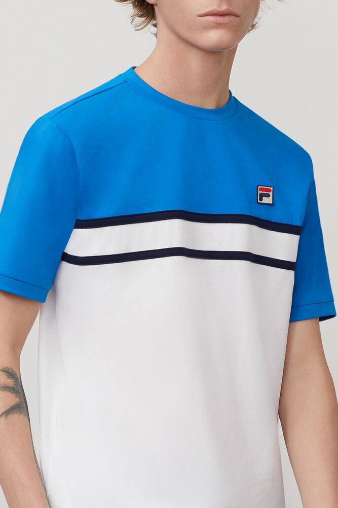 Fila Baldi Tee Drblu/Peac/Wht | HOAC86142