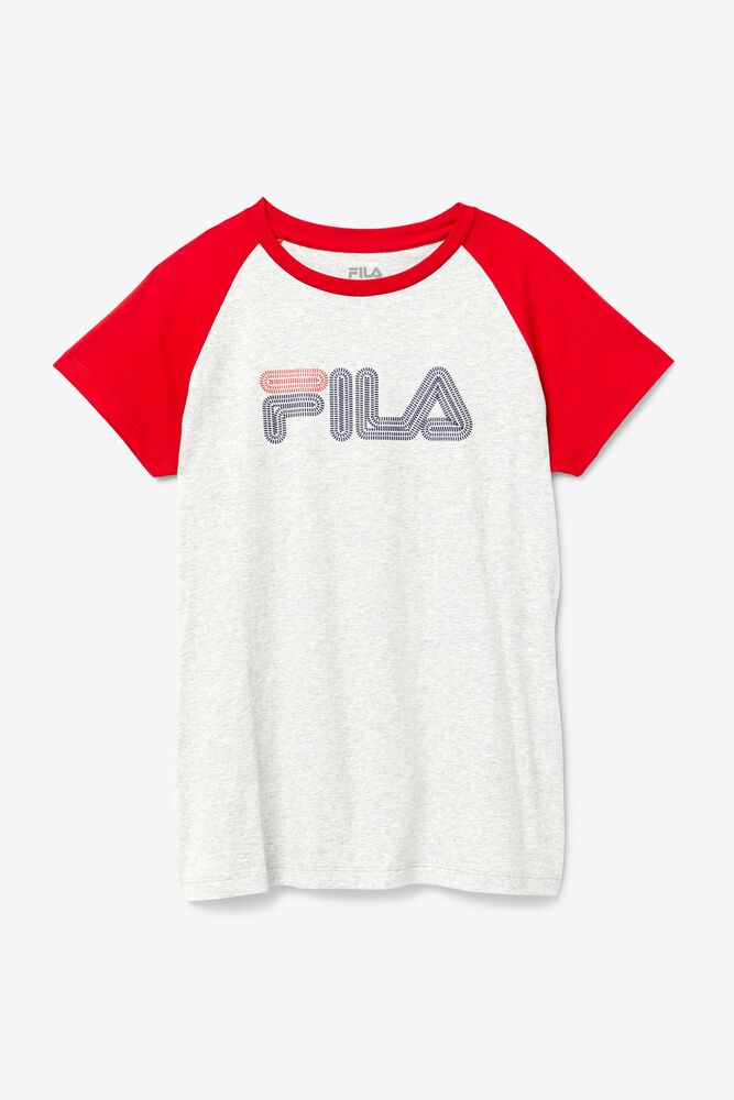 Fila Baseball Tee Verde Menta Rojas | IDGM78592