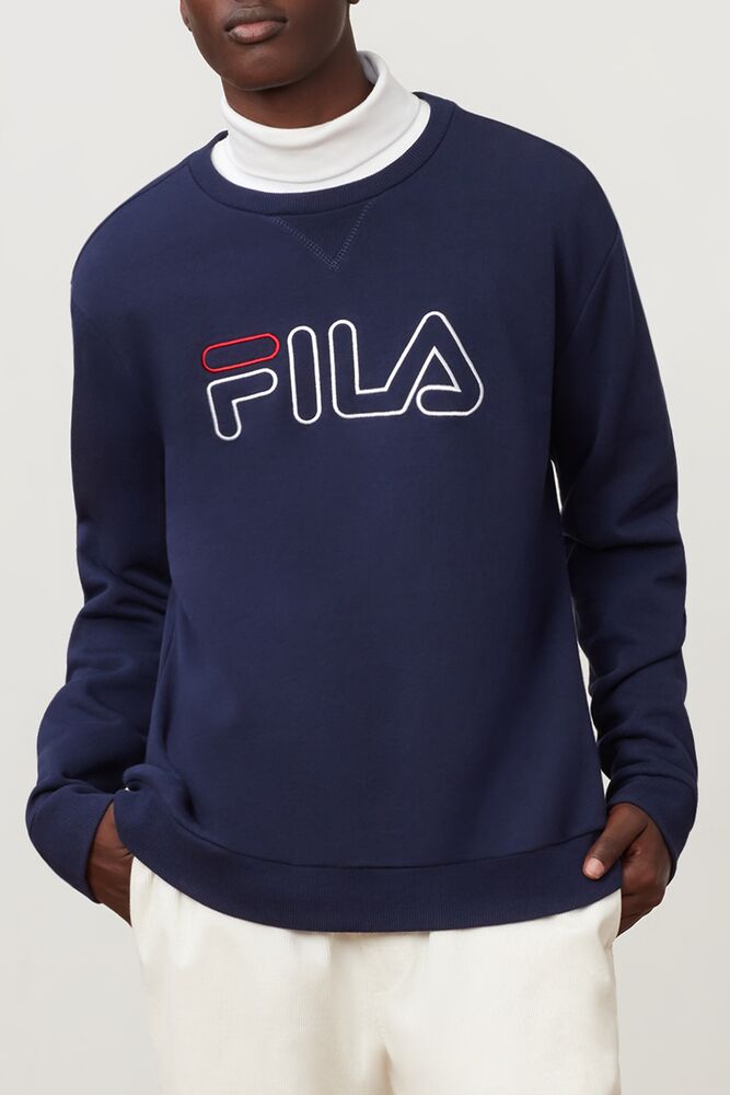 Fila Basil Sweatshirt Peac/Wht/Cred | ZAFT95487