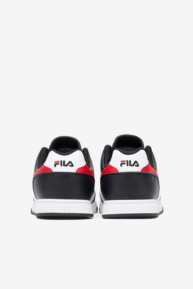 Fila Bbn 92 Low Tennis Shoes Negras Blancas Rojas | JQKO43867