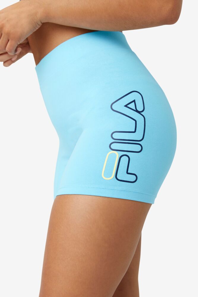 Fila Beatriz High Waist Bike Shorts Azules | KGRE64709