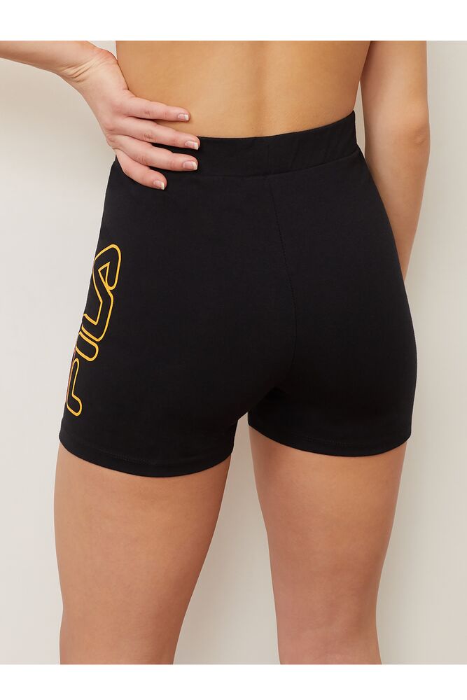 Fila Beatriz High Waist Bike Shorts Negras | RZOH98761